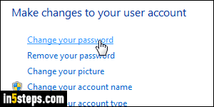 Add/change Windows password hint - Step 3