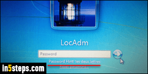 Add/change Windows password hint - Step 5
