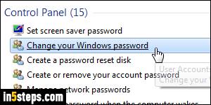 Add password in Windows 7 - Step 2