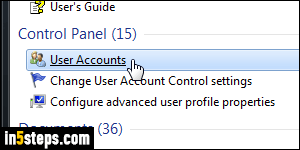 Add password in Windows 7 - Step 4