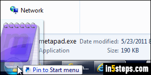 add program to start menu