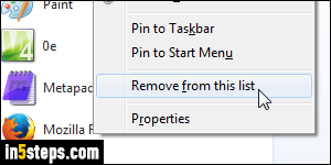 Add shortcut to start menu - Step 5