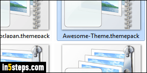 Backup / export Windows 7 theme - Step 1