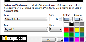 Change Aero glass color in Windows 7 - Step 5