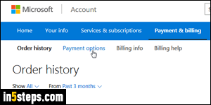 Change credit card in Microsoft account - Step 4