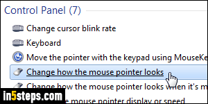 Change cursor size - Step 2