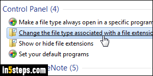 Change file association in Windows 7 - Step 5