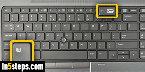 hp elitebook keyboard light