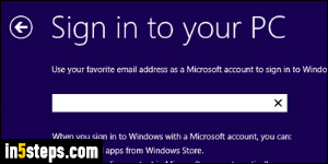 Change Microsoft password - Step 1