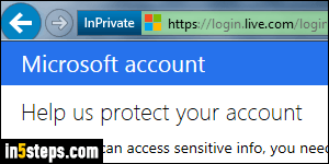 Change Microsoft password - Step 5