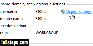 Change my computer name - Step 3