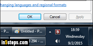 Change time (zone) in Windows 7/8 - Step 6