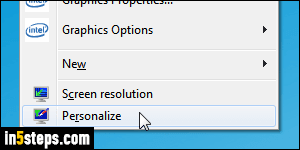 Change wallpaper in Windows 7 - Step 2
