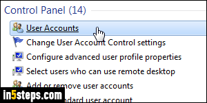 Change administrator password - Step 3