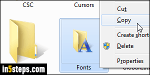 Copy font to another PC - Step 6