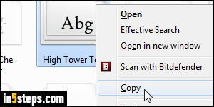 Copy font to another PC - Step 4