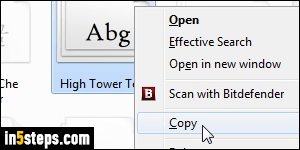 how to transfer fonts from pc to pc