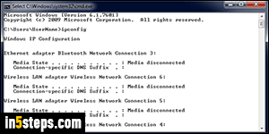 Copy paste text in DOS prompt - Step 2