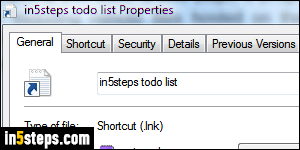 Create shortcut in Windows 7 / 8 / 10 - Step 1