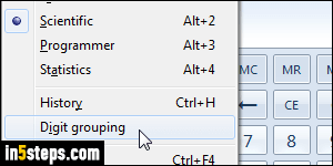 Customize Windows calculator - Step 2