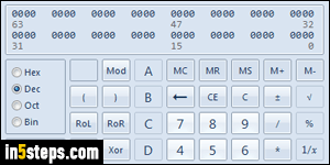 Customize Windows calculator - Step 3