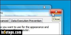 Disable animations in Windows 7 - Step 1