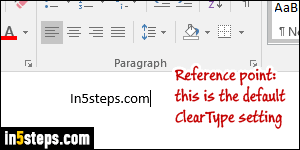 Disable ClearType in Windows 7 - Step 1