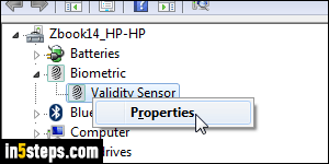 Disable fingerprint reader in Windows 7 - Step 3