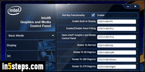 remove intel graphics and media control panel