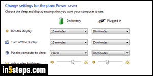 Disable sleep in Windows 7 - Step 1