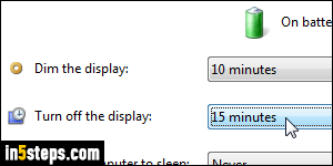Disable sleep in Windows 7 - Step 4