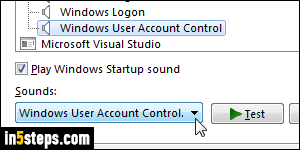 Disable sounds in Windows 7 - Step 4