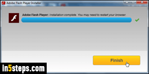 Download + install Flash Player - Step 5