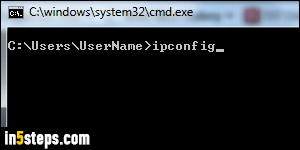 Get your IP address - Step 3