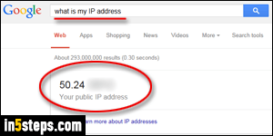 Get your IP address - Step 5