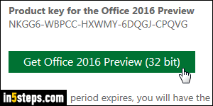 Get Office 2016 - Step 2