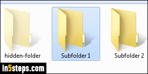 windows 7 hide folders