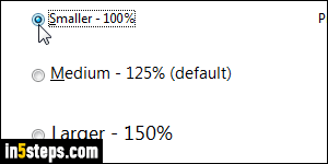 Increase font size in Windows 7 - Step 3