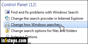 Make Windows search faster - Step 3