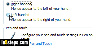 Move menus back to right in Windows 7 - Step 4