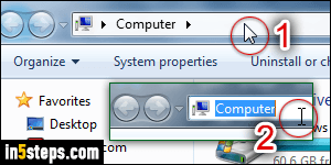Open folder path in Windows Explorer - Step 3