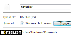Open RAR files on Windows - Step 3