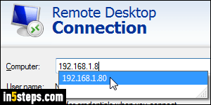 Remotely connect to other PC - Step 3