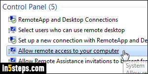 Remotely connect to other PC - Step 6