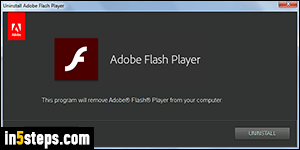 Remove Flash from your PC - Step 4
