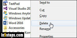 Remove games from Windows - Step 3