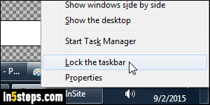 Resize / move taskbar in Windows 7/8 - Step 3