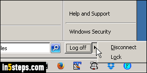 Reboot PC via remote desktop - Step 1