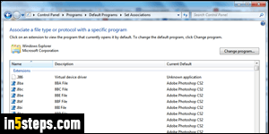Set two default browsers in Windows 7 - Step 4