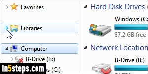 Show folder list in Windows Explorer - Step 1